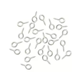 FIN2150 Штифты винтовые, 8*4mm, 50шт/упак, Астра (серебро)