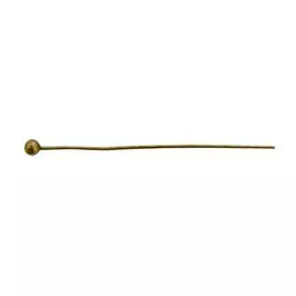FIN2273 Штифты с круглой головкой, 0,5-*30 мм, упак./100 шт., 'Астра' (латунь)