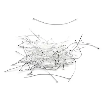 FIN2274 Штифты с круглой головкой, 0,5*50 мм, упак./50 шт., 'Астра' (серебро)