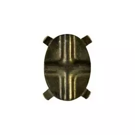 FIN3026-2 Основа под кабошон, 10*14 мм, упак./10 шт., 'Астра' (бронза)