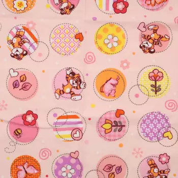 Фланель набивная арт 514 гр рис 5556 вид 2 'Тигрята', 45*50 см, Astra&amp;Craft