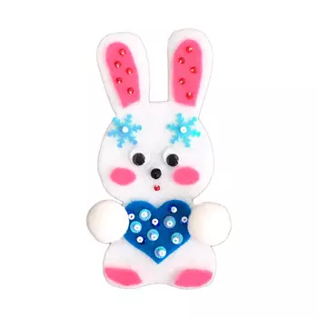 ФМ-103 Набор для творчества Созвездие 'Зайка беленький' (магнит) 5*9,5 см