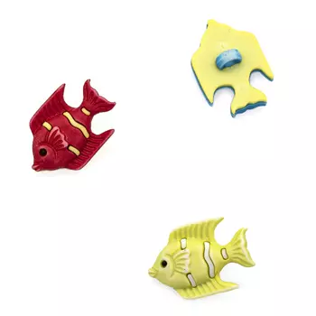 FN123, Пуговицы. Тропические рыбки