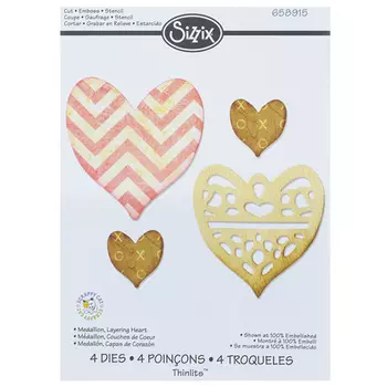 Форма для вырубки Медальон, Слои Любви Thinlits Die 658915