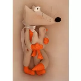 FX001 Набор для изготовления текстильной игрушки 'FOX STORY' Fox (Ваниль)