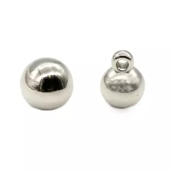 Г14347 Пуговица на ножке 8мм (никель)