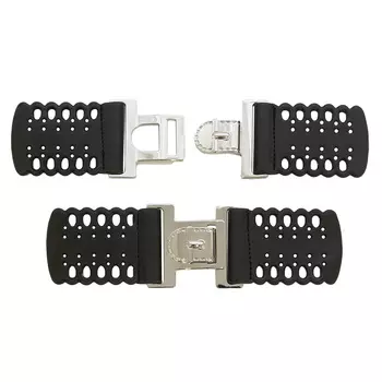 G1729-P1 Застежка пришивная, иск.кожа 15*5,5см (никель)