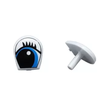 г33-2цв Глаза для игрушек 1,5*1,8см пластик. (арт.83/черн.-синий)