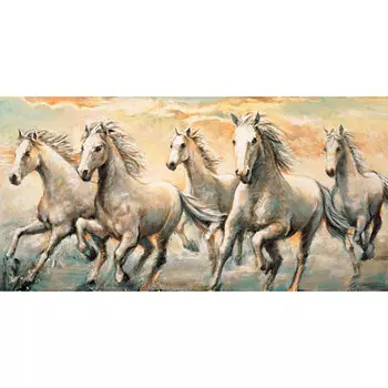 G-1113 Набор для вышивания 'Гобелен Классик' 'Дикие лошади', 19х37,4 см