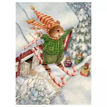 G-1214 Набор для вышивания 'Гобелен Классик' 'Зимние игры', 22х31,3 см