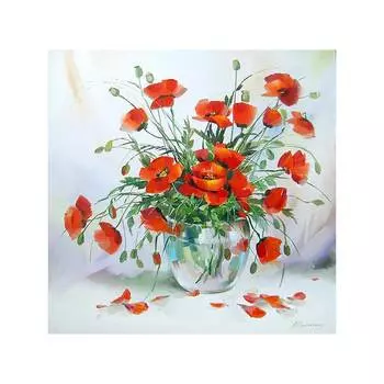 G-905 Набор для вышивания 'Гобелен Классик' 'Ваза с маками', 24х24 см