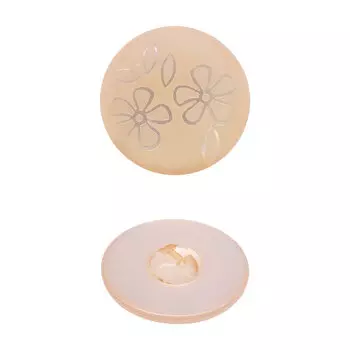 ГАН7452 Пуговица 34мм (180 молочный)