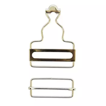 ГДЖ965 Пряжка для лямок комбинезона 40мм ушко 62*44мм (никель)