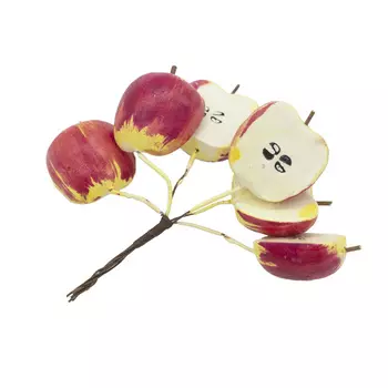 GF15-202 Декоративный букетик 'Яблоки половинки', красные, упак./6 шт., Astra&amp;Craft