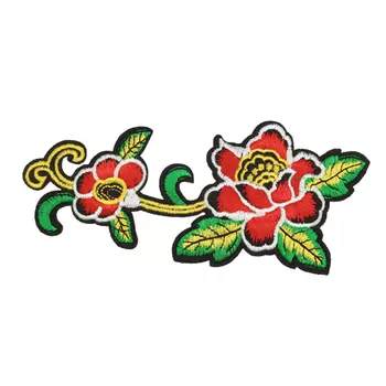 ГФ612 Термоаппликация Цветы 16,5*7см