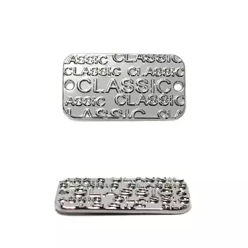 ГХН1108 Украшение Лого Classiс 24*13мм (нашивка) (никель)