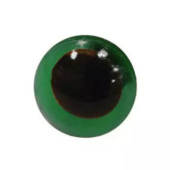 Глаза для игрушек Д-11мм пластик. (зеленый)