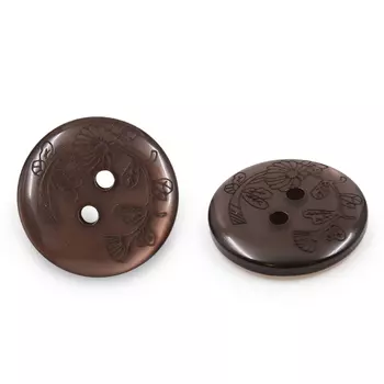 ГНГ14285 Пуговица 20мм (868 коричневый)