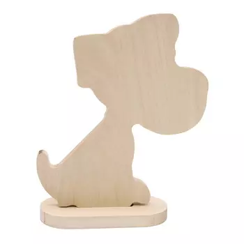 Гс-4 ПРОМЫСЕЛ Заготовка деревянная на подставке 'Песик' 24х22 см