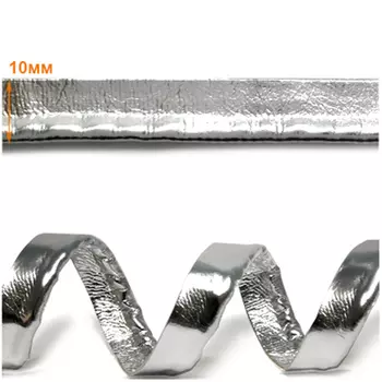ГСФ1242 Кант кож/зам 10мм*36,5м (40ярд), серебро
