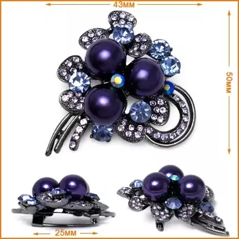 ГСХ804 Брошь 50мм*43мм (черный никель/29/Н21)