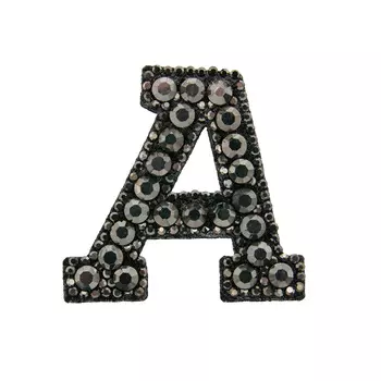 ГУ3430-A Термоаппликация 50*52мм, гематит страз цв.32