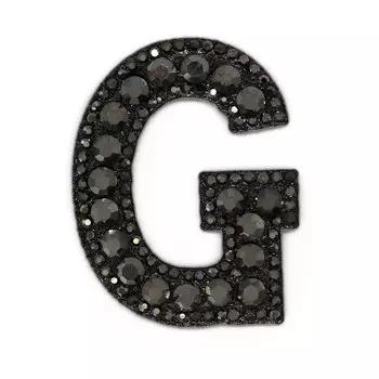 ГУ3430-G Термоаппликация 44*56мм, гематит страз цв.32