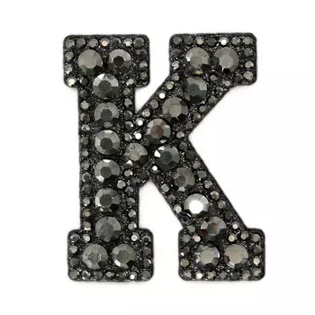 ГУ3430-K Термоаппликация 43*54мм, гематит страз цв.32