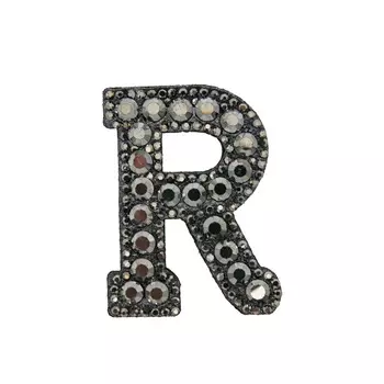 ГУ3430-R Термоаппликация 53*38мм, гематит страз цв.32