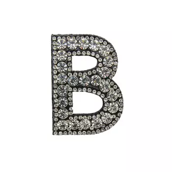 ГУ3430-В Термоаппликация 50*37мм, белый страз