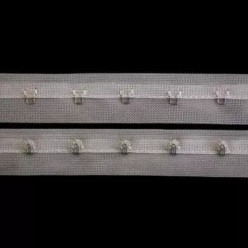 ГУ4170 Тесьма с крючками 25мм*45,7м (белый)