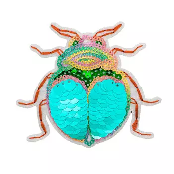 ГУБ7167 Термоаппликация Жук 105*90мм