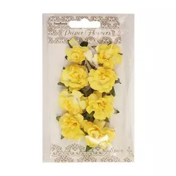 Гвоздики из бумаги, упак./8 шт., SCB (280406 нежно-желтые)