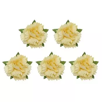 Гвоздики, набор 5 шт, диам 2,5 см, желтые SCB291502