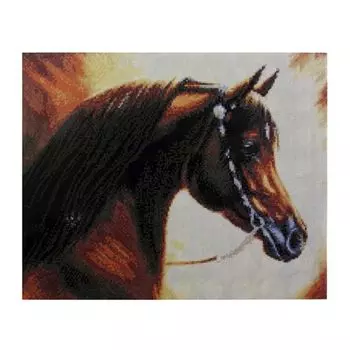 GZ009 Мозаика на деревянной основе 'Конь', 40*50см