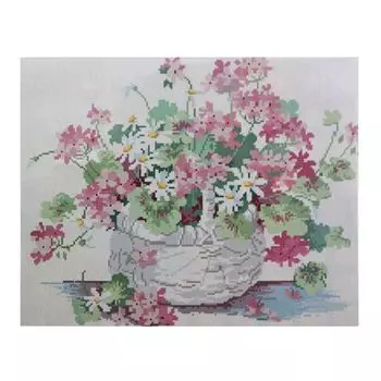 GZ013 Мозаика на деревянной основе 'Полевые цветы', 40*50см