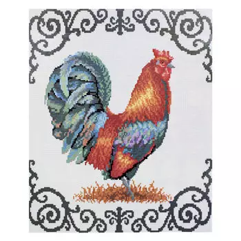 GZ025 Мозаика на деревянной основе 'Петух', 40*50см