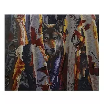 GZ053 Мозаика на деревянной основе 'В засаде', 40*50см