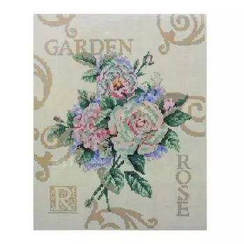 GZ075 Мозаика на деревянной основе 'Розы', 40*50см