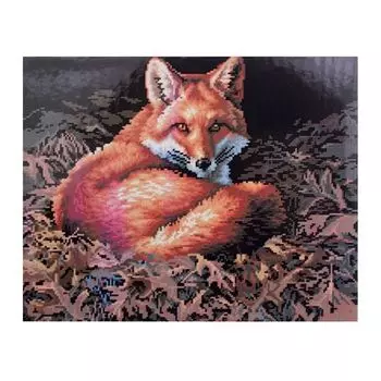 GZ229 Мозаика на деревянной основе 'Лисица', 40*50см