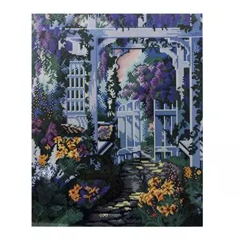 GZ302 Мозаика на деревянной основе 'В саду', 40*50см