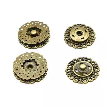 ГЖ2722 Кнопка пришивная, бронза, 23 мм, упак./3 шт., Hobby&amp;Pro