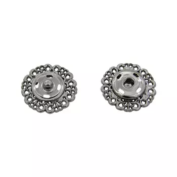 ГЖ2722 Кнопка пришивная, черный никель, 23 мм, упак./3 шт., Hobby&amp;Pro