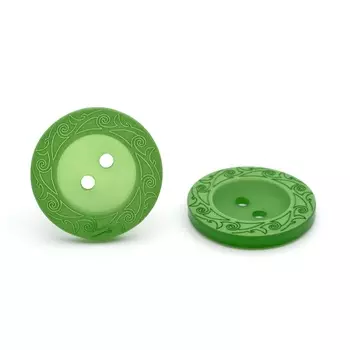 ГЖ7732 Пуговица 21 мм, 2 пр. (151 зеленый)
