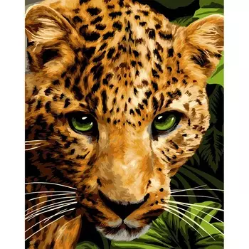 H171 Набор для рисования по номерам 'Леопард' 40*50см