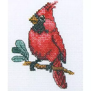 H220 Набор д/вышивания RTO 'Кардинал', 10x10 см