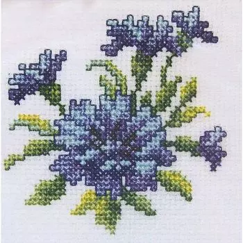 H246 Набор для вышивания RTO 'Василек', 10x10 см