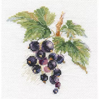 H253 Набор для вышивания RTO 'Черная смородина', 10x10 см