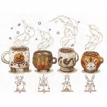 Х-05 Набор для вышивания 'Хранители кофе ' 22,5*17см