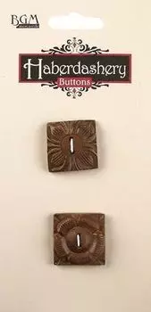HAB700D, Пуговицы деревянные (темное дерево)